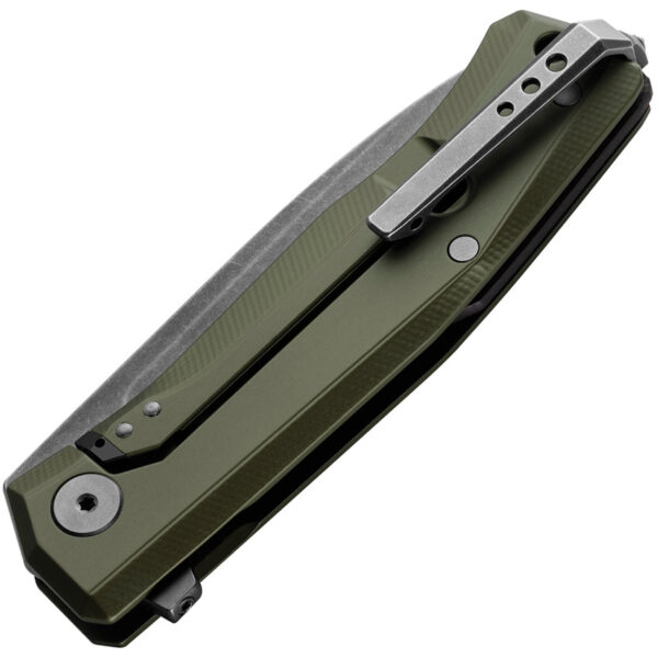 Navaja LionSTEEL Myto Framelock Aluminum Green MT01A GB