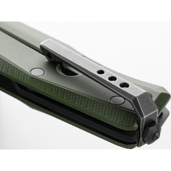 Navaja LionSTEEL Myto Framelock Aluminum Green MT01A GB
