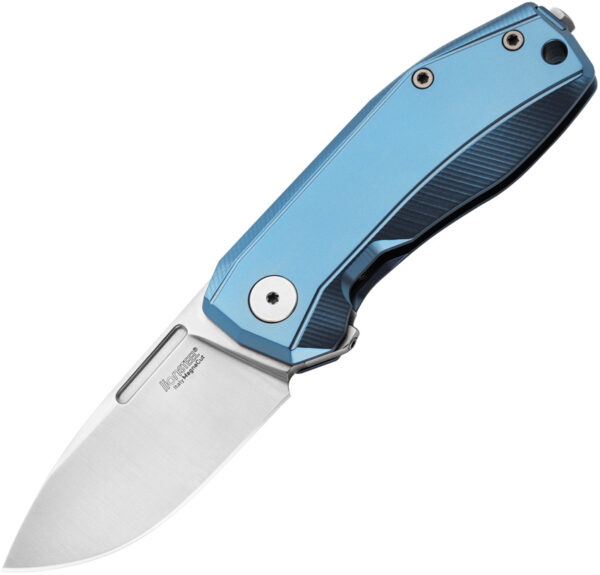 Navaja LionSTEEL Nano Framelock Blue TI NA01 BL
