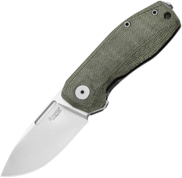 Navaja LionSTEEL Nano Framelock Green Micarta NA01 CVG