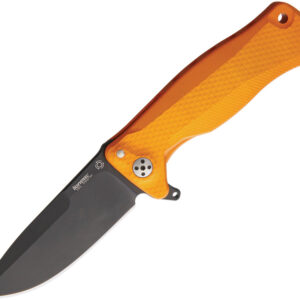 Navaja LionSTEEL SR11 Framelock Black Orange SR11A OB
