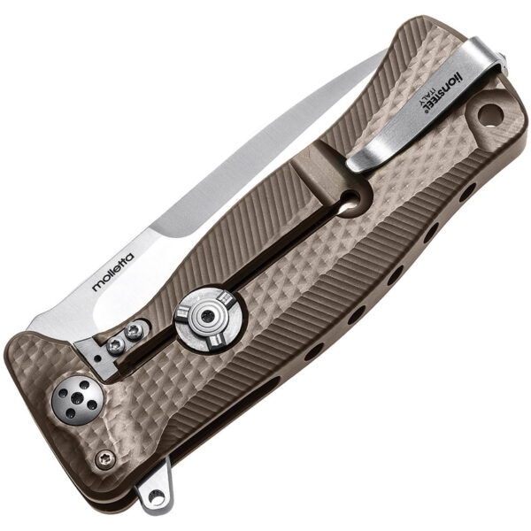 Navaja LionSTEEL SR11 Framelock Titanium Bronze SR11 B