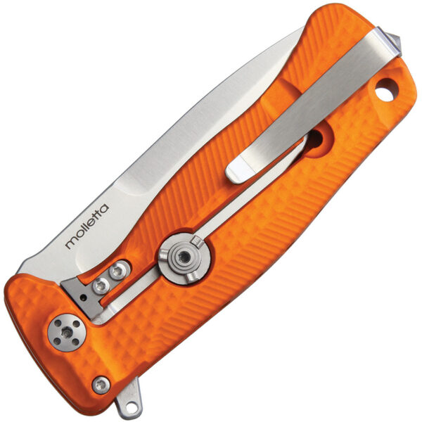 Navaja LionSTEEL SR22 Framelock Orange Satin SR22A OS