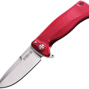 LSTSR22ARS-1.jpg Navaja LionSTEEL SR22 Framelock Red Satin SR22A RS