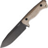 Cuchillo LionSTEEL T6 Fixed Blade Black/Natural T6B CVN