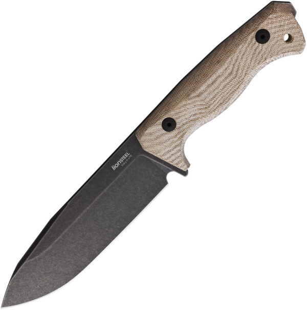 Cuchillo LionSTEEL T6 Fixed Blade Black/Natural T6B CVN
