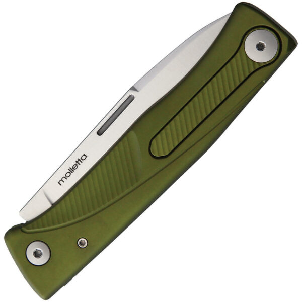 Navaja LionSTEEL Thrill Slip Joint Green Al TL A GS
