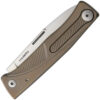 Navaja LionSTEEL Thrill Slip Joint Brown Ti TL BR