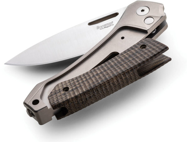 Navaja LionSTEEL Twain Button Lock CF Blue TW BL CF