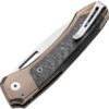 Navaja LionSTEEL Twain Button Lock CF Brn TW BR CF