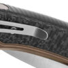 Navaja LionSTEEL Twain Button Lock CF Brn TW BR CF