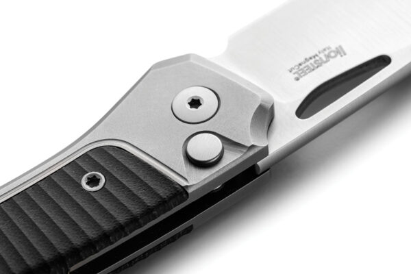 Navaja LionSTEEL Twain Button Lock Blk G10 TW GY GBK