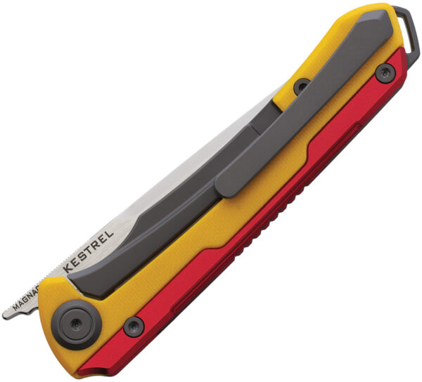 Navaja Maxace Kestrel Framelock Yellow/Red MAXMM28-1-D