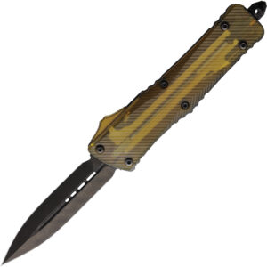 Navaja automática Microtech Auto Combat Troodon D/E Damasc 142-16DLCTULS