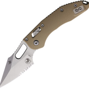 MCT16222-1.jpg Navaja Microtech Stitch S/E Ram Lok Tan PS 169RL-11FLGTTA