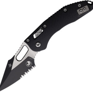 MCT16308-1.jpg Navaja Microtech Stitch S/E Ram Lok Blk PS 169RL-2FLGTBK