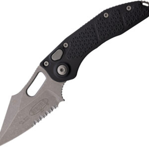 MCT16911AP-1.jpg Navaja Microtech Auto Stitch S/E Button Lock AP 169-11AP