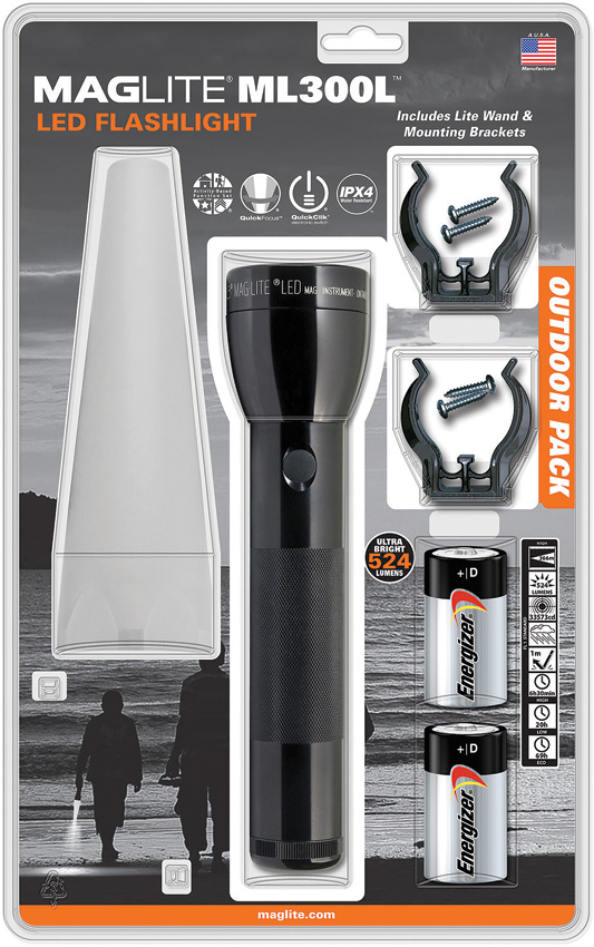 Linterna Mag-Lite ML300L LED Flashlight Outdoor ML300L-I2TQG