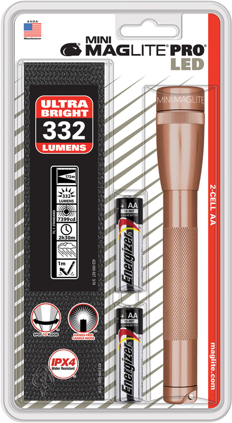 Linterna Mag-Lite Mini Maglite LED 2AA Pro Rose SP2PSVH