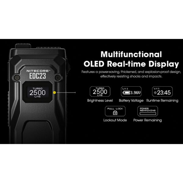 Linterna Nitecore EDC23 Slim Flashlight EDC23