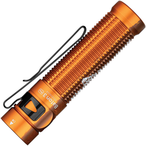 Linterna Olight Baton 3 Pro Orange Skeleton BATON3PROORGOS