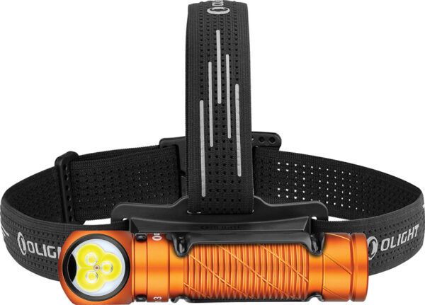 OLTPERUN3OG-1.jpg Linterna Olight Perun 3 Headlamp Orange PERUN3OG