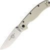 Cuchillo Ontario RAT II Linerlock Ivory G10 8861BONE