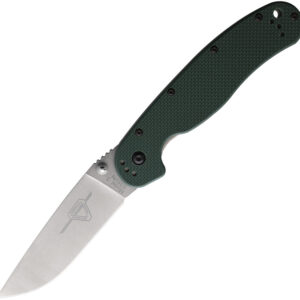 Navaja Ontario RAT 1 Linerlock Green G10 SW 8992
