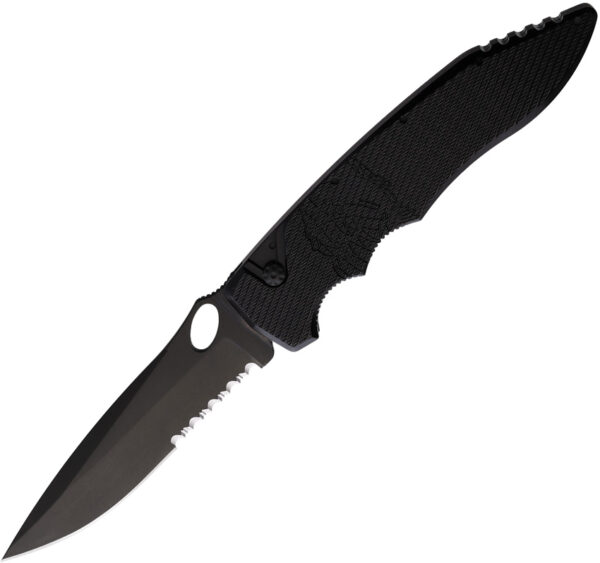 Navaja automática Piranha Knives Auto Predator Button Lock Blk P-10BKTS