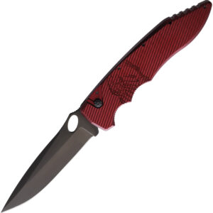 Navaja automática Piranha Knives Auto Predator Button Lock Red P-10RT
