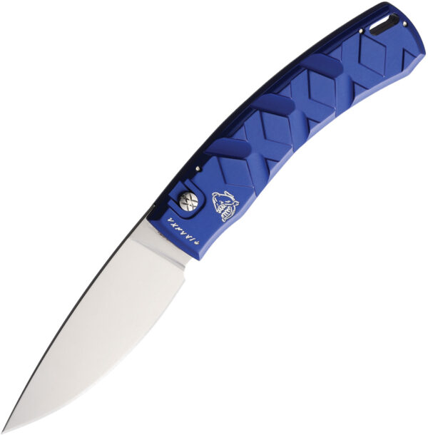 Navaja automática Piranha Knives Auto X Button Lock Blue P-14B