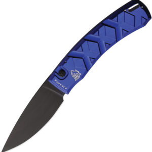 Navaja automática Piranha Knives Auto X Button Lock Blue P-14BT