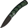 Navaja automática Piranha Knives Auto X Button Lock Green P-14GT