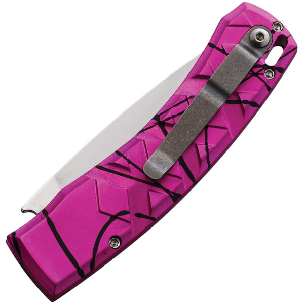 Navaja automática Piranha Knives Auto X Button Lock Pink P-14PK