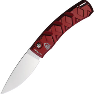 Navaja Piranha Knives Auto X Button Lock Red P-14R