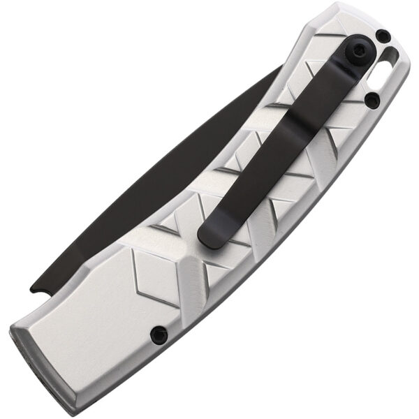 Navaja automática Piranha Knives Auto X Button Lock Silver P-14ST