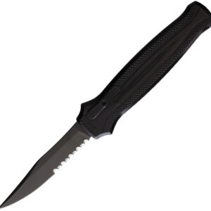 Navaja automática Piranha Knives Auto Rated-R OTF Black P-19BKTS