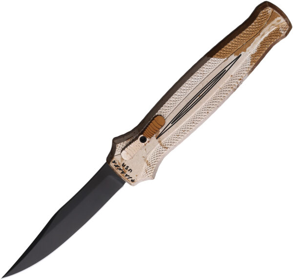Navaja automática Piranha Knives Auto Rated-R OTF Camo P-19CT