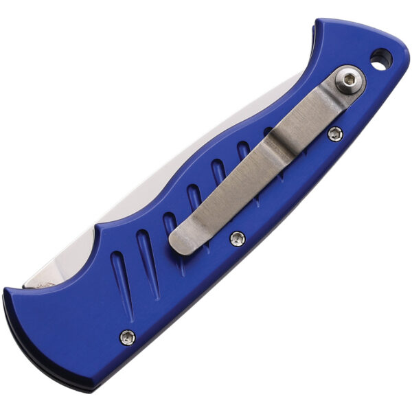 Navaja automática Piranha Knives Auto Pocket Blue Mirror P-1B