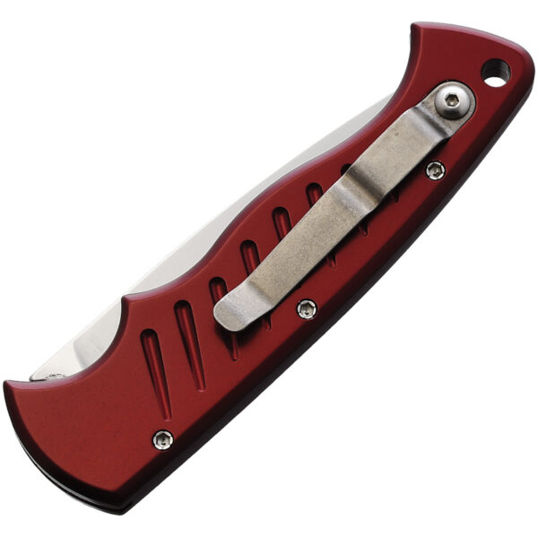 Navaja automática Piranha Knives Auto Pocket Button Lock Red P-1R