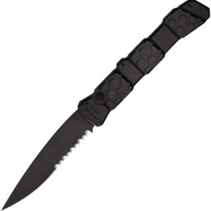 Navaja automática Piranha Knives Auto 21 Button Lock Black P-21BKTS