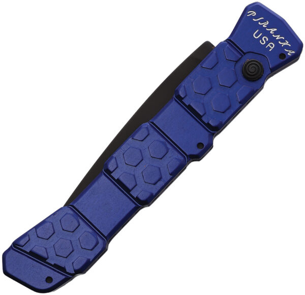 Navaja automática Piranha Knives Auto 21 Button Lock Blue P-21BT