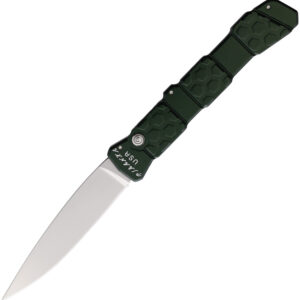 Navaja automática Piranha Knives Auto 21 Button Lock Green P-21G