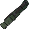 Navaja automática Piranha Knives Auto 21 Button Lock Green P-21GT