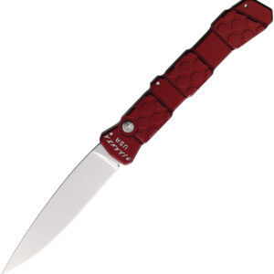 Navaja automática Piranha Knives Auto 21 Button Lock Red P-21R