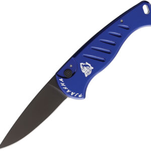 PKCP2BT-1.jpg Navaja Piranha Knives Auto Fingerling Button Lock P-2BT