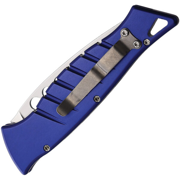 Navaja automática Piranha Knives Auto Amazon Button Lock Blu P-3B