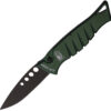 Navaja Piranha Knives Auto Amazon Button Lock Grn P-3GT