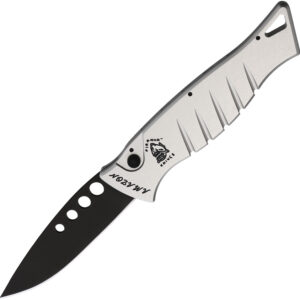 Navaja Piranha Knives Auto Amazon Button Lock Slv P-3ST