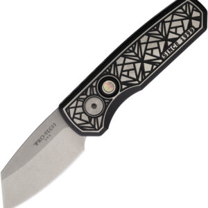 PTK2024RUNT-1.jpg Navaja Pro Tech Auto Runt 5 Button Lock Custom 2024RUNT5 CUSTOM